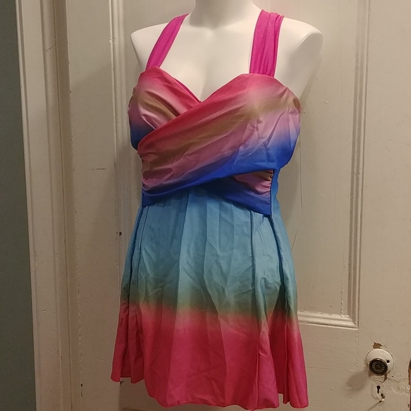 Other - NWOT 2 Pc. Swim Dress with Shorts